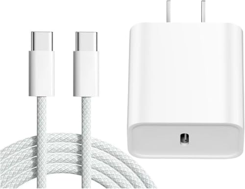 esbeecables iPhone 17 Pro Max Charger Fast Charging 40W Dynamic Power Adapter with 60W Max Woven 6FT USBC Cable Data Sync for iPhone 17Air1615 Plus1615 Pro MaxiPad Air mini ProAirPods Pro - Image 1