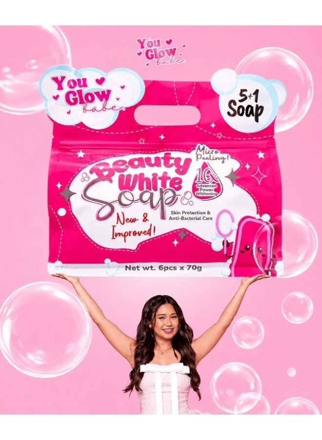 You Glow Babe Beauty White Soap - 70g x 6 (5 +1) Pack - Image 4