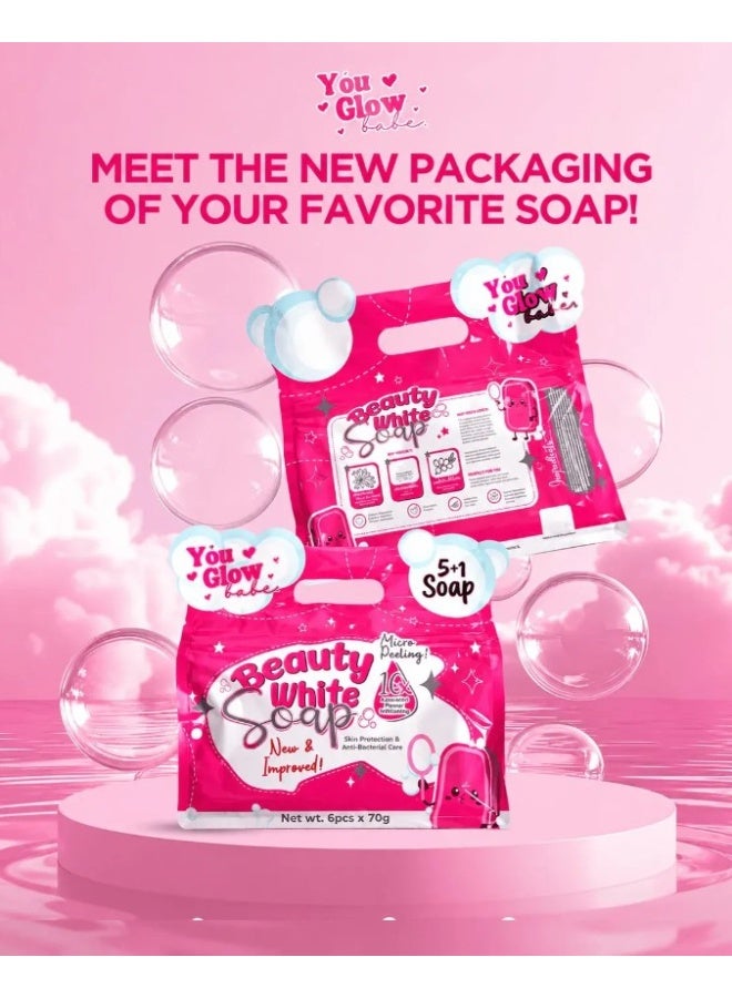 You Glow Babe Beauty White Soap - 70g x 6 (5 +1) Pack - Image 2