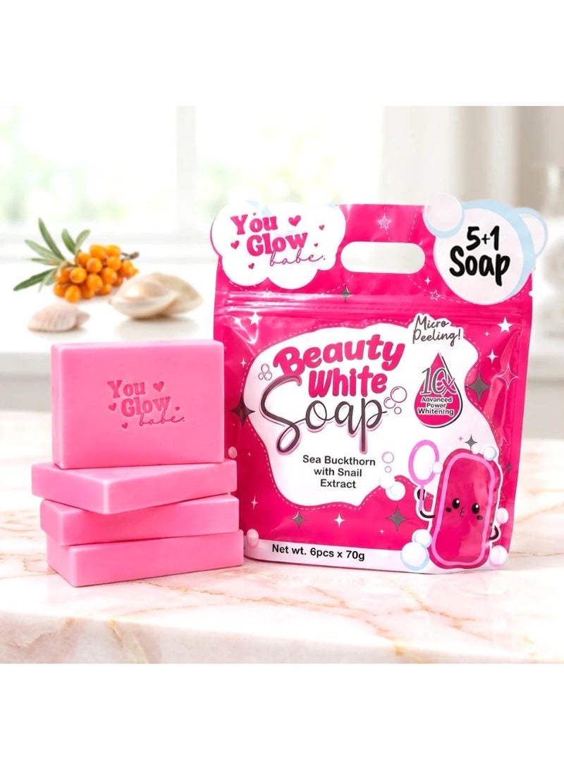 You Glow Babe Beauty White Soap - 70g x 6 (5 +1) Pack - Image 5