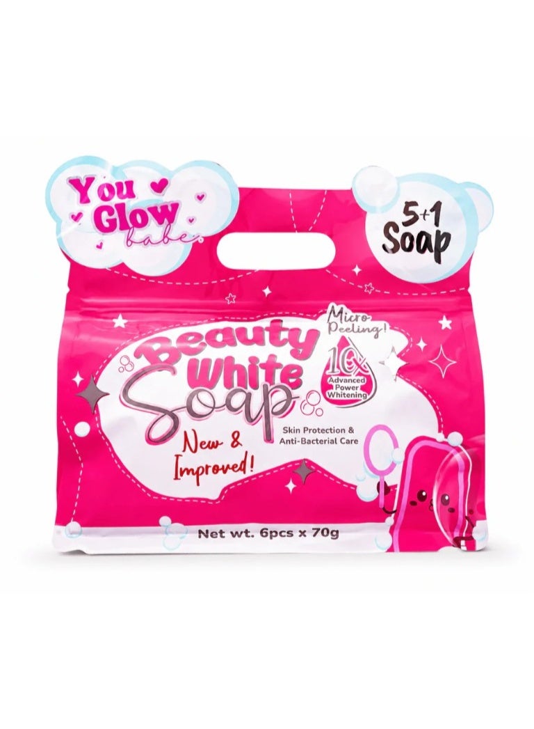 You Glow Babe Beauty White Soap - 70g x 6 (5 +1) Pack - Image 1