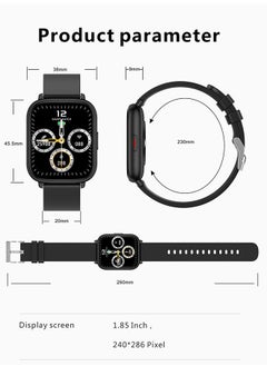 JOYFOCUS 1.85 Inch TFT High Definition Bluetooth Smartwatch HD BT call makes With GPS Blue  - Image 4