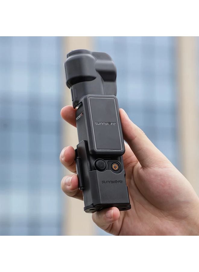 Black Flip Open Protection Case Cover for DJI Osmo Pocket 3 Camera Lens - Image 4