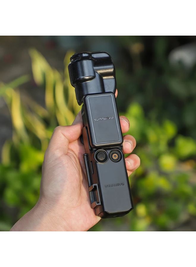 Black Flip Open Protection Case Cover for DJI Osmo Pocket 3 Camera Lens - Image 5