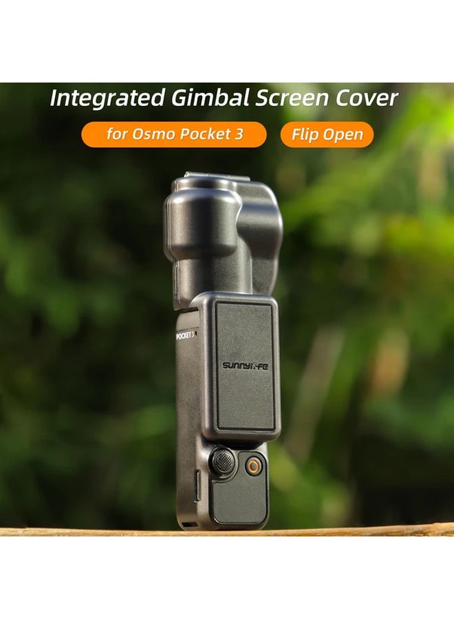 Black Flip Open Protection Case Cover for DJI Osmo Pocket 3 Camera Lens - Image 2