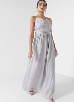 Strappy Dress With Ruched Detail