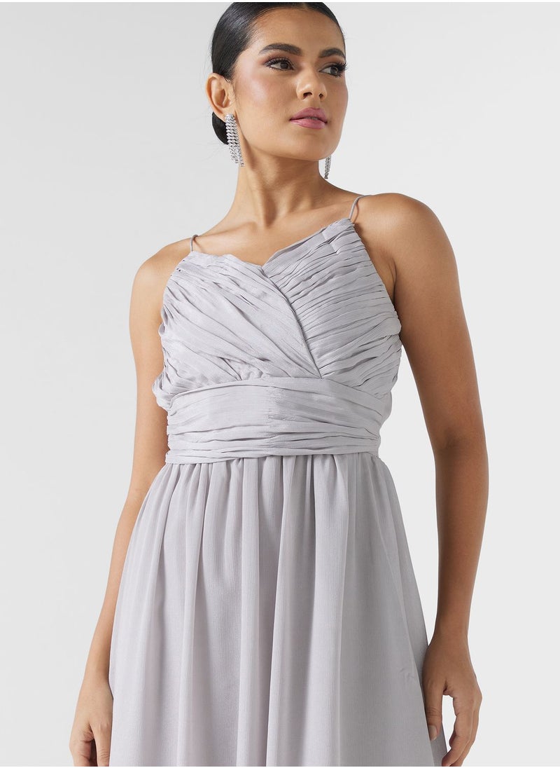 Ella Limited Edition - Strappy Dress With Ruched Detail - Image 1