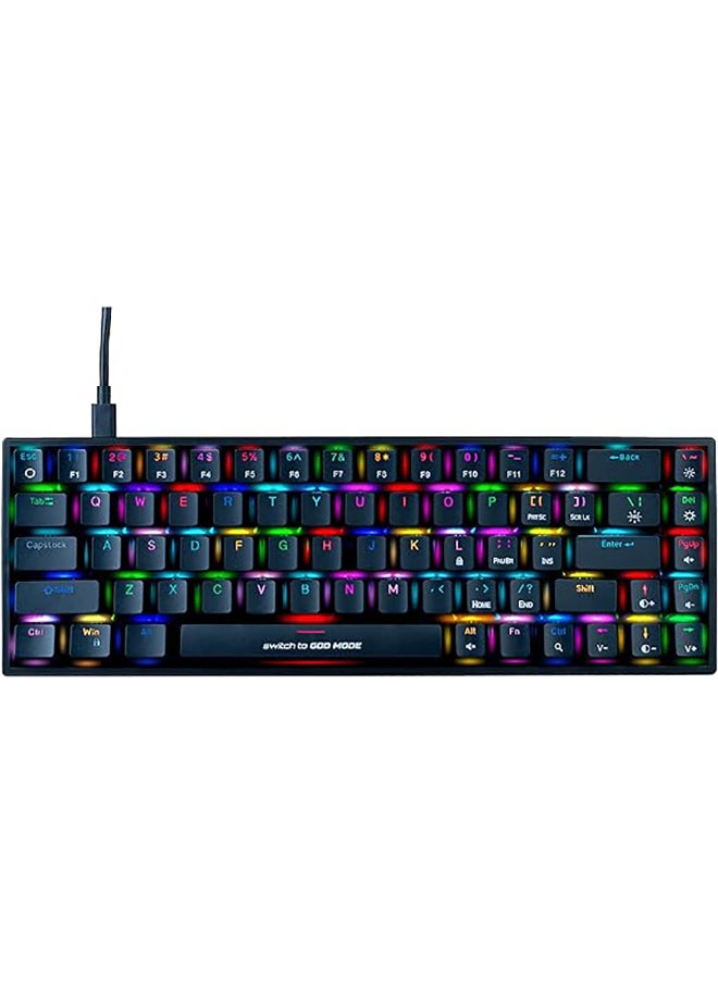 Cosmic Byte - CB-GK-23 Artemis 68Key per key RGB Wired Mechanical Keyboard with Outemu Blue Switches and Software | Adjustable Backlight | Lighting Effects | Gaming Keyboards | Ergonomic Design - Image 1