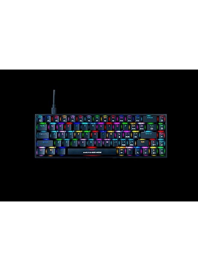 Cosmic Byte - CB-GK-23 Artemis 68Key per key RGB Wired Mechanical Keyboard with Outemu Blue Switches and Software | Adjustable Backlight | Lighting Effects | Gaming Keyboards | Ergonomic Design - Image 1
