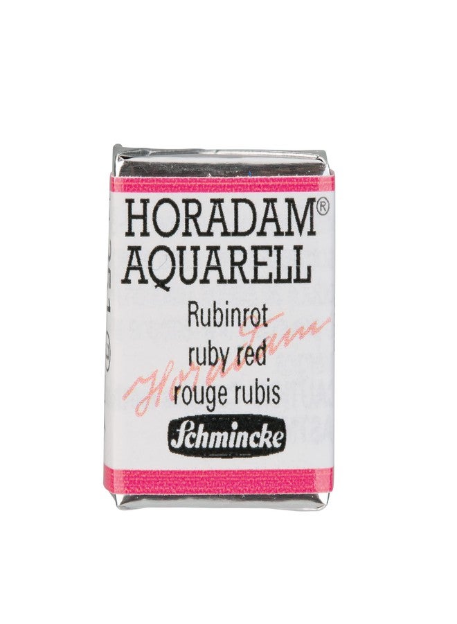 Schmincke - HORADAM® AQUARELL - Finest Artists' Watercolors, 351 Ruby red, 14 351 044, 1/2 pan - Image 1
