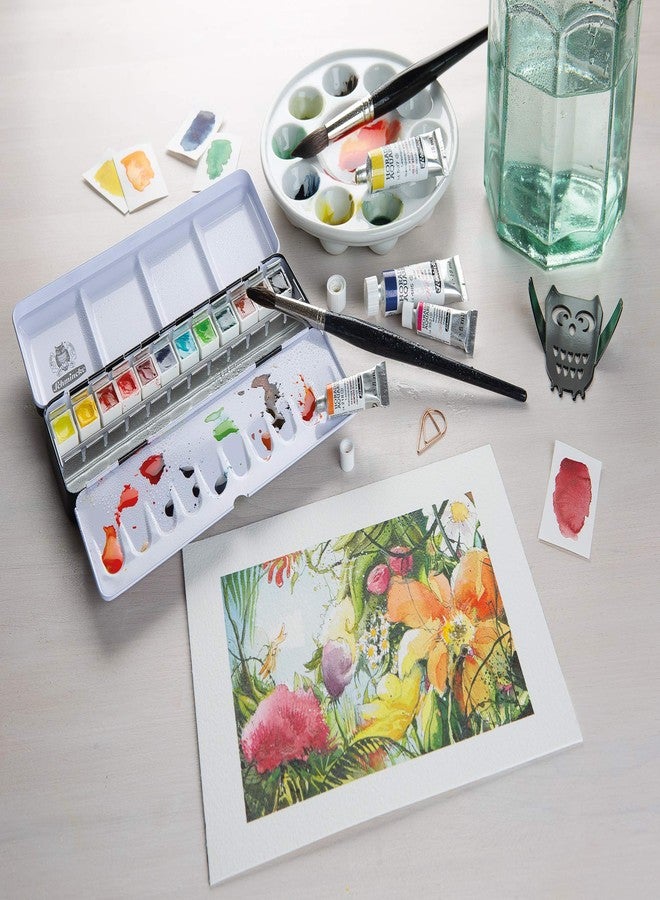 Schmincke - HORADAM® AQUARELL - Finest Artists' Watercolors, 351 Ruby red, 14 351 044, 1/2 pan - Image 4