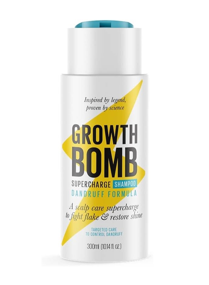 Growth Bomb Supercharge Dandruff Shampoo 300ml - Image 1