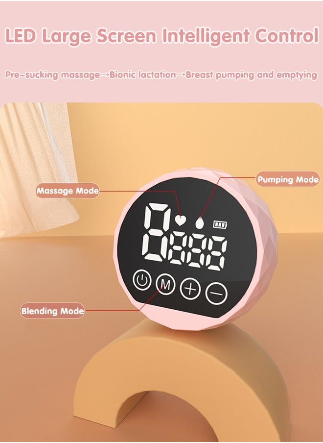 Super ZYouth Wearable Breast Pump, Electric Hands-Free Breast Pumps with 3 Modes, 9 Levels, LED Display, Rechargeable, Pink  - Image 3