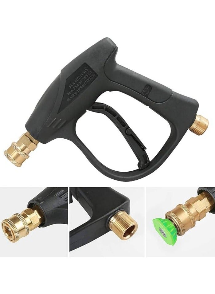 Generic High Pressure Washer Gun,3000 PSI Max with 5 Color Quick Connect Nozzles M22 Hose Connector 3.0 TIP - Image 4