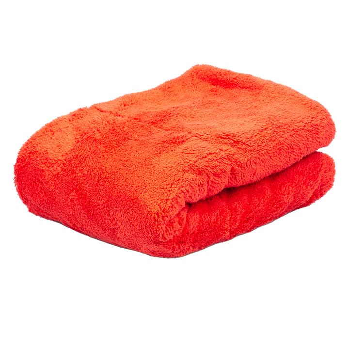 Maxshine Big Red Microfiber Towel (1000GSM) - Large Plush, Rinse-Free Drying Towel, Double-Sided Detailing for Cars (20â€x28â€ / 51x71cm), Professional Auto Detailing Towel - Image 2