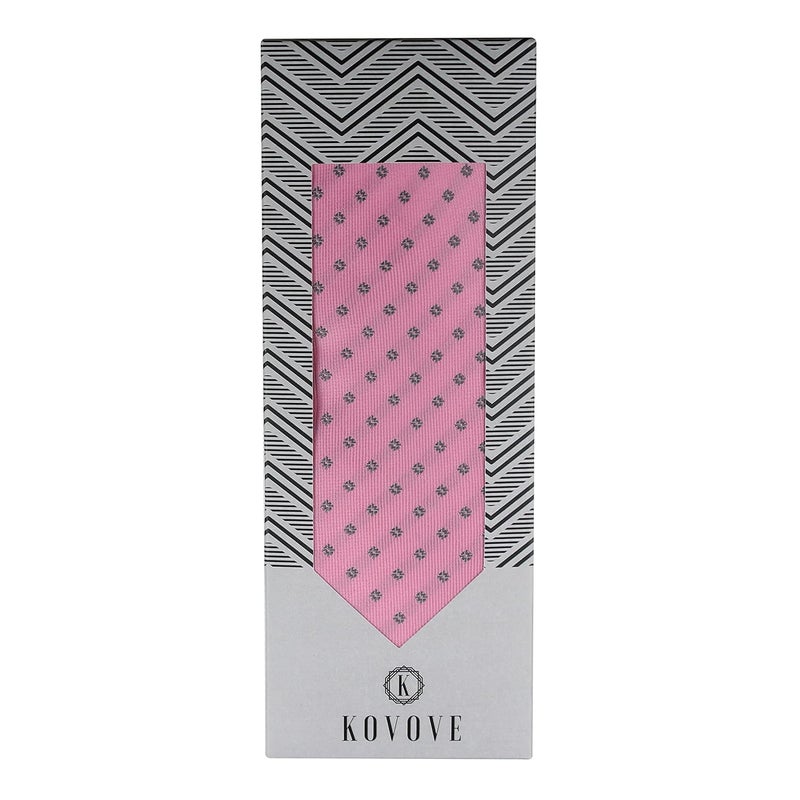Kovove Kavove Classy Polka Dot Cyan Necktie For Men - Image 3
