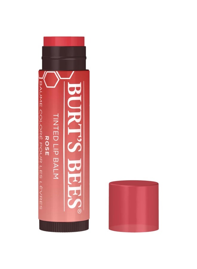 Burt's Bees Lip Balm, Crème Finish, 0.15Oz - Rose - Image 1
