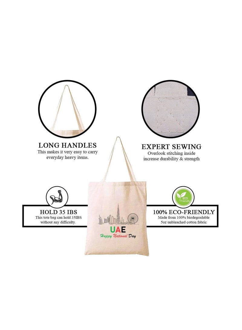 UAE Celebration Day Pack Of 5 Combo Gift Set-Includes Cotton Bag,Scarf,Table Flag,Water Flask Bottle,Stylish Cap-Perfect For UAE Celebration Day - Image 4