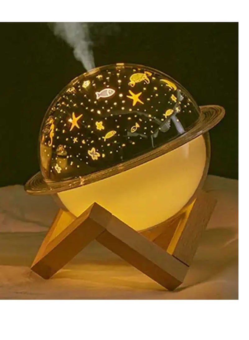 DIGI CORE projector lamp Humidifier Ocean projector Night light Bedroom Air Essential Oil Humidifier Mini Air Humidifier Air Moistener At night Earth Quality - Image 2