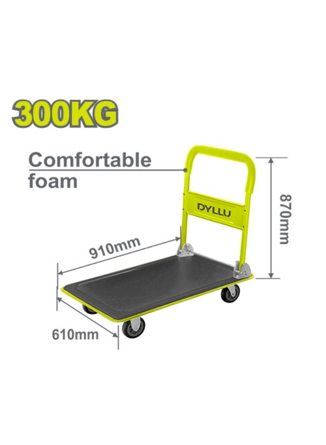 Heavy-Duty Foldable Platform Trolley 300kg, Large Capacity