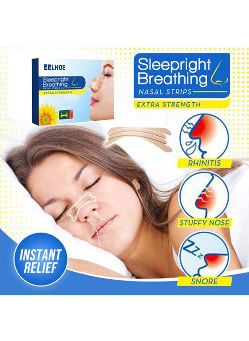 Sleep Night Breathing Nasal Patch To Help Stop Snoring, Snoring Solution And Instant Relief For Nasal Congestion Caused By Colds And Allergies