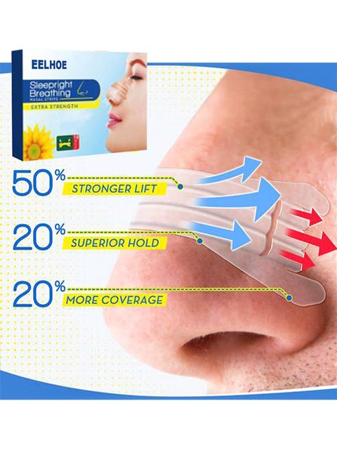Sleep Night Breathing Nasal Patch To Help Stop Snoring, Snoring Solution And Instant Relief For Nasal Congestion Caused By Colds And Allergies