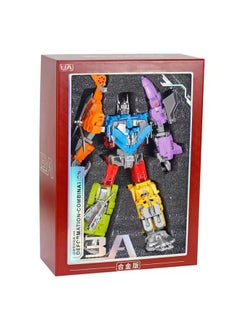 Generic Yuexing Animation Children's Toy Deformed Assembled Fit Robot Tank Aircraft Carrier Model Toy Gift-Color:8683: Sea, Land And Air Deformation Team Seven-in-one ]  - Image 1