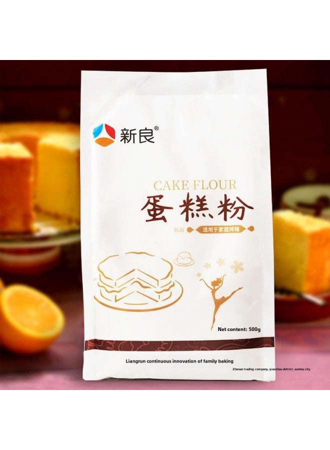 Xinliang Low-gluten Flour Baking Special Cake Powder Household Wheat Flour Biscuit Cookie Cake Raw Material 500g-Specifications:[price] Xinliang Master Soft White Cake Powder 1kg*3 Packs  - Image 3