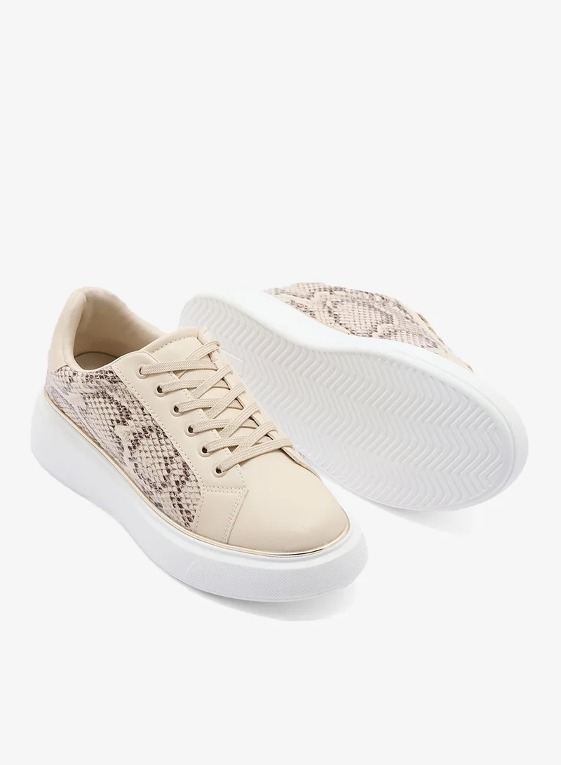 جينجر سنيكرز بنقشة جلد الثعبان