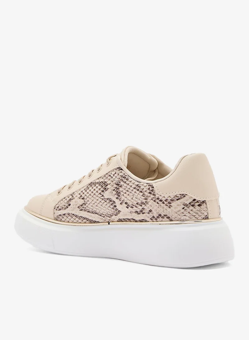 Ginger Snake Texture Sneakers