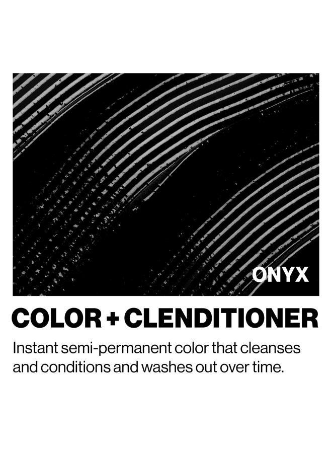 Keracolor Color + Clenditioner 3-in-1 Color-Depositing Conditioner, Gently Cleanses & Conditions, Semi-Permanent Onyx Hair Color, 12 Fl Oz - Image 3