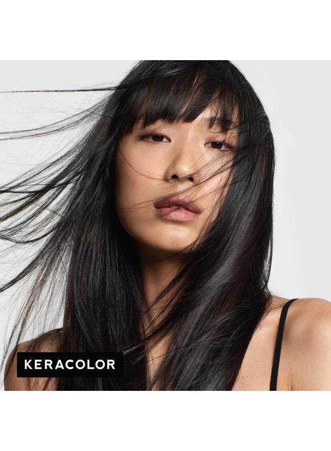 Keracolor Color + Clenditioner 3-in-1 Color-Depositing Conditioner, Gently Cleanses & Conditions, Semi-Permanent Onyx Hair Color, 12 Fl Oz - Image 4