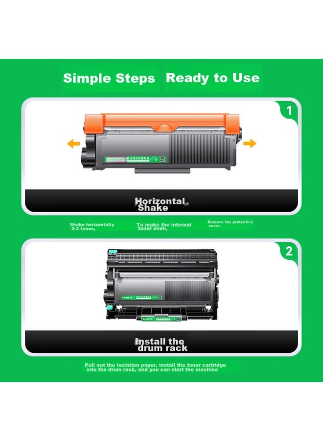Caijin Compatible With Lenovo M7615dna Toner Cartridge, M7615dna Printer Toner, Easy-to Cartridge, Drum Rack Set, Drum Unit All-in Laser Multifunction Toner, Lenovo 7615dna Toner Cartridge - Image 3
