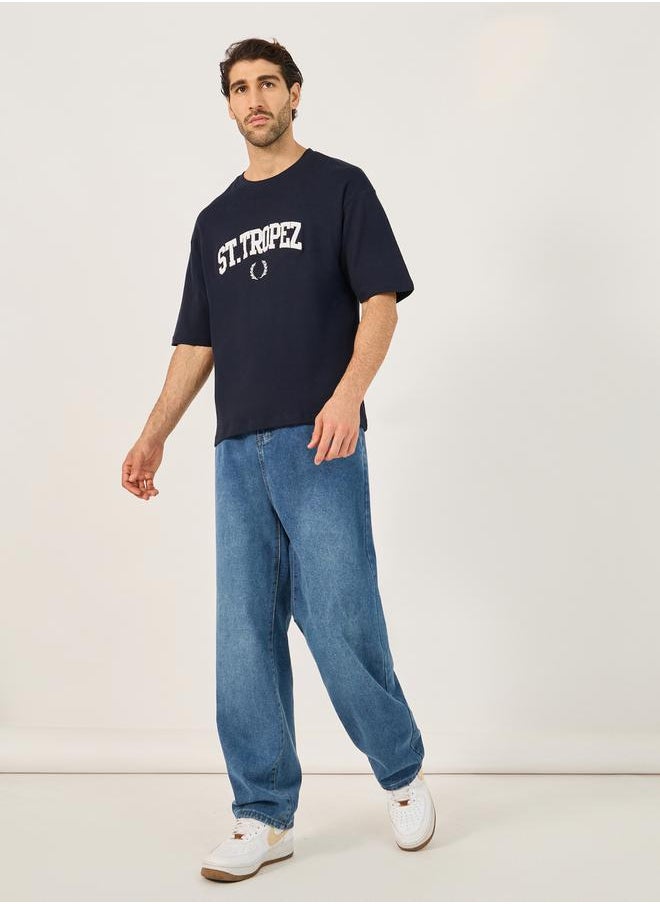 Styli Mid Rise Relaxed Fit Faded Jeans  - Image 2