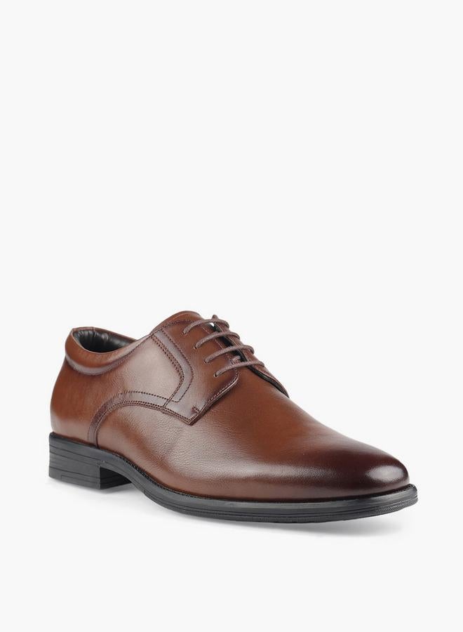 LBL by Shoexpress Men Lace-Up Leather Derby Shoes - Image 2