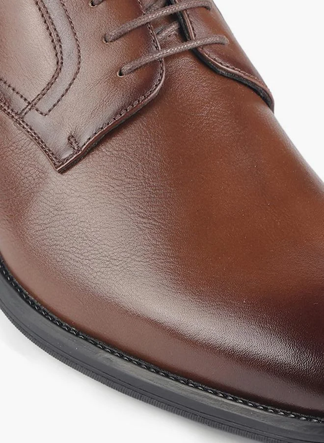 LBL By Shoexpress BROWN Men Lace-Up Leather Derby Shoes for Men | Best Price UAE