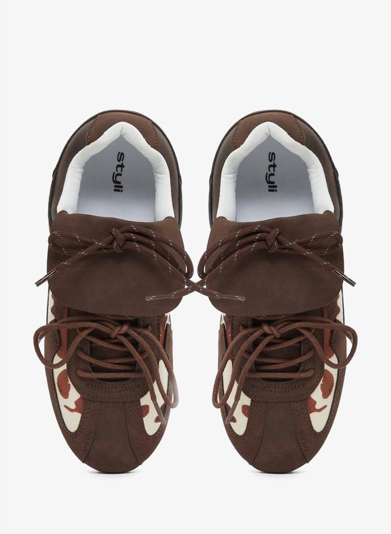 Styli Active Suede Retro Lace Up Sneaker - Image 4