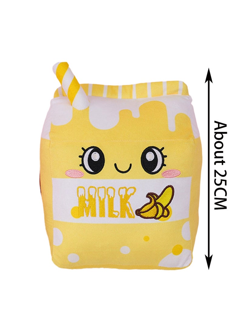 25cm Banana Milk Plush Toy Milk Tea Cup Cute Pillow Plush Doll Boy Girl Birthday Gift - Image 2