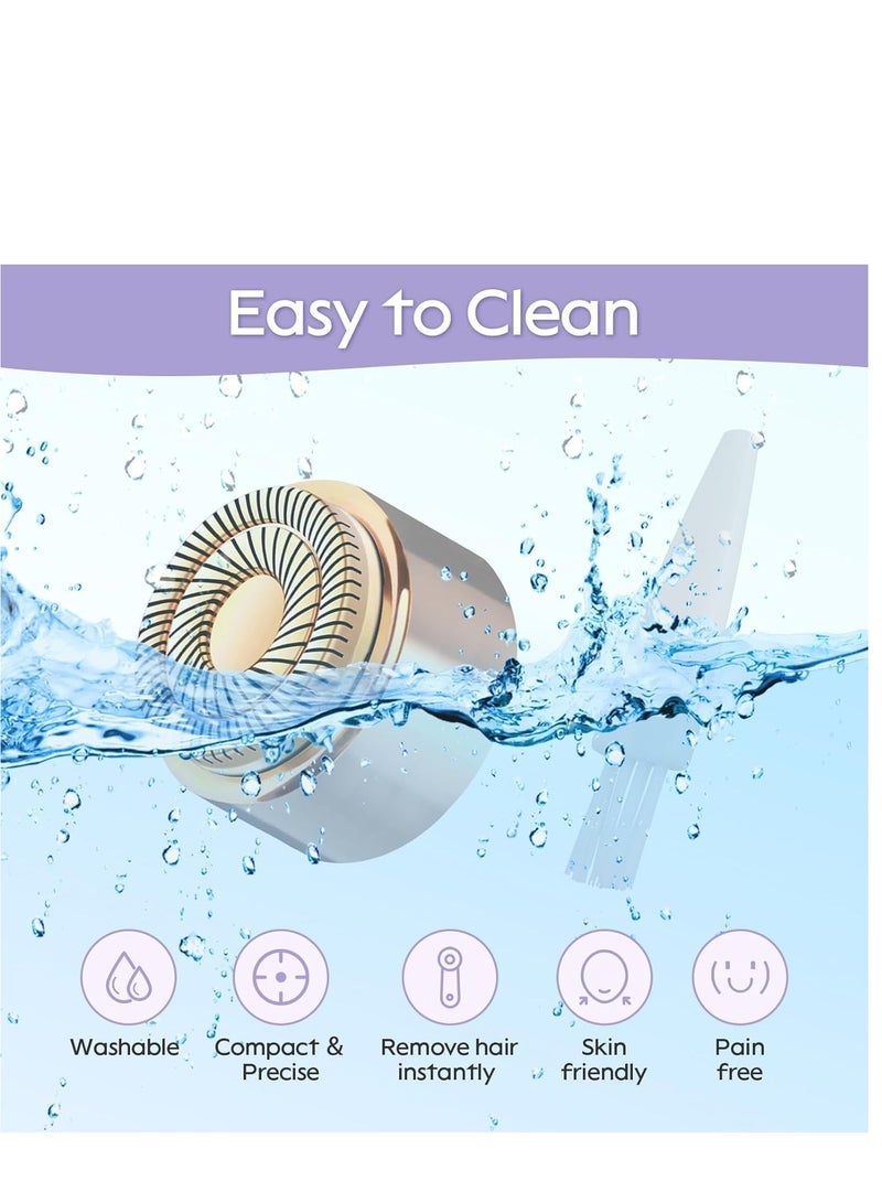 Captaintech 3 Facial Hair Remover Replacement Heads for Finishing Touch Flawless,Double Precision Blades Replacement Heads Compatible with Finishing Touch Flawless Gen 3, Pack of 4. - Image 5