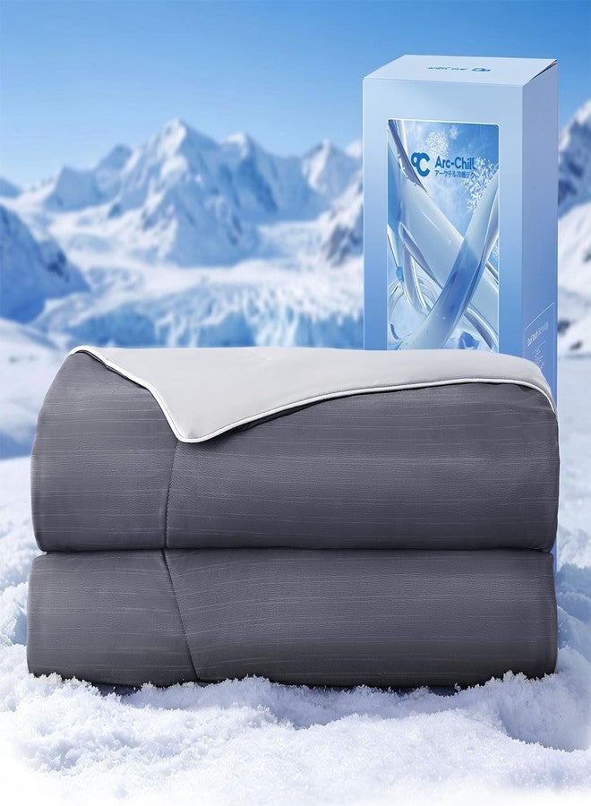 Elegear Cooling Comforter King Size, Ultra Lightweight, 90" x 108", Grey - Image 1