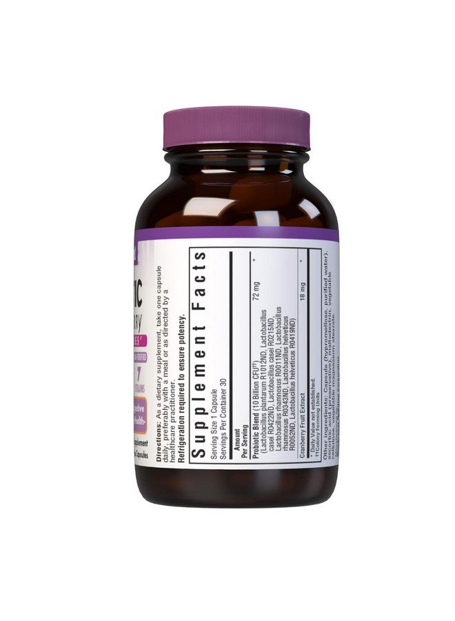 Bluebonnet Nutrition Ladies' Probiotic and Cranberry, 10 Billion CFU Per Serving, Supports Immune Health*, Aids in Digestive Health*, Gluten-Free, Milk-Free, Soy-Free, Non-GMO, 30 Vegetable Capsules - Image 2