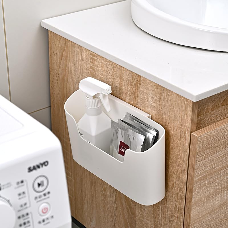 MAKIOTEKO 2 Pack Wall Mount Folder Holder File Organizer, Cabinet Door Organizer No Drilling File Holder Hanging File Mail Organizer Magazine Storage for Office Kitchen Bathroom Bedroom Garage - Image 5