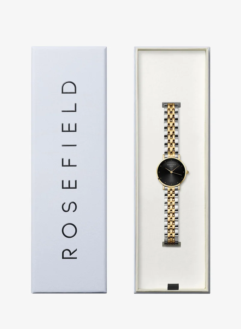 Rosefield  Rosefield Small Edit Black Steel Duotone Gold Silver - SEBDSG-SE04 for Women | Best Price UAE