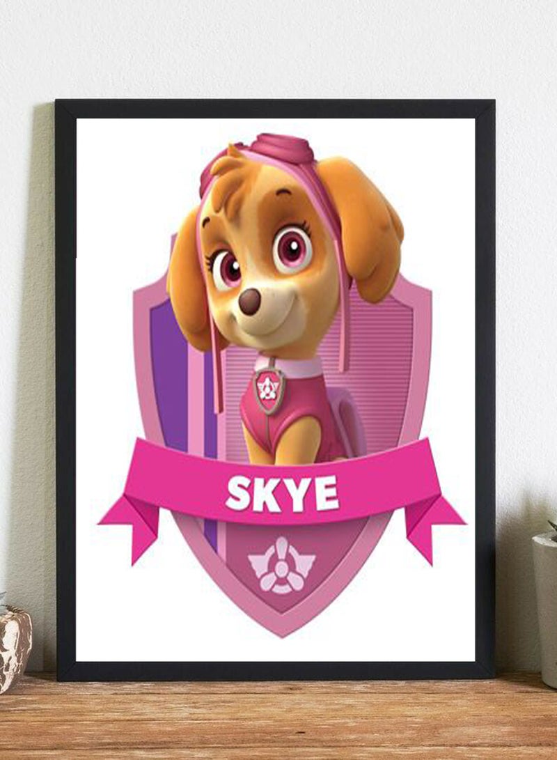 URBANTRANDS Paw Patrol Wall Decor Poster With Frame  - Image 1