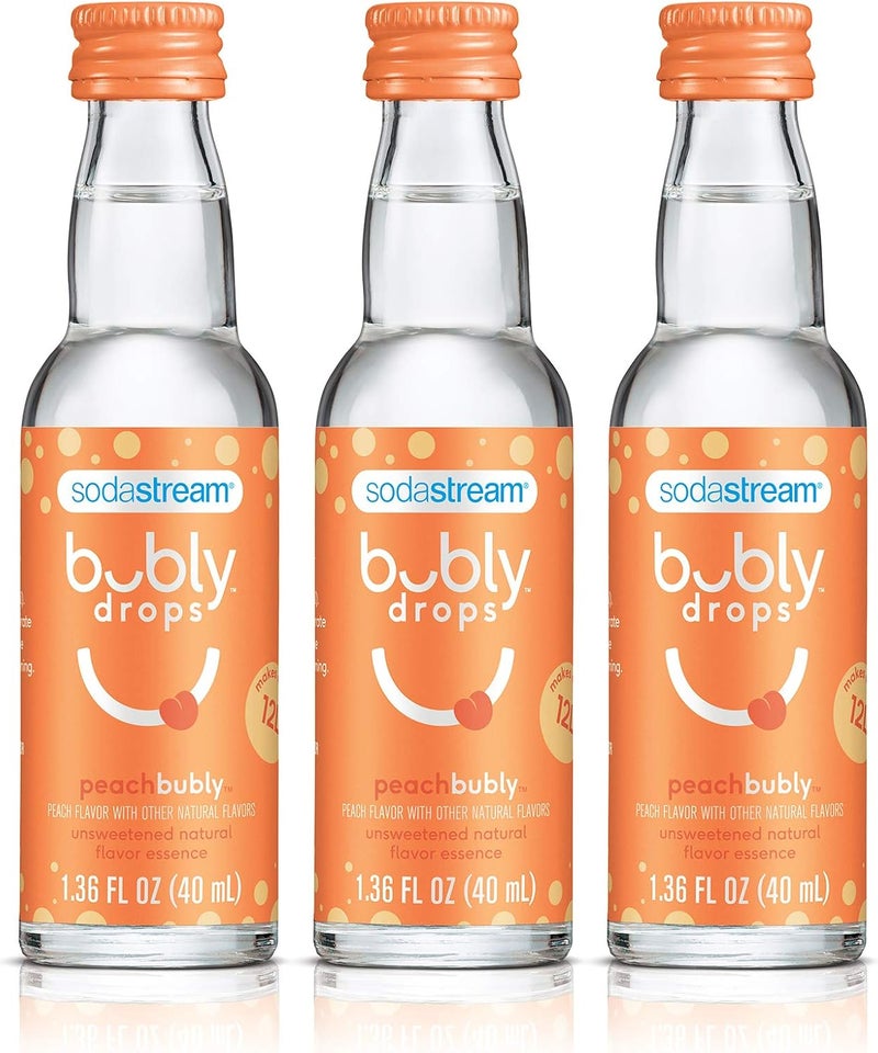 SodaStream قطرات سودا ستريم بوبلي - نكهة الخوخ (عبوة من 3) - Image 1