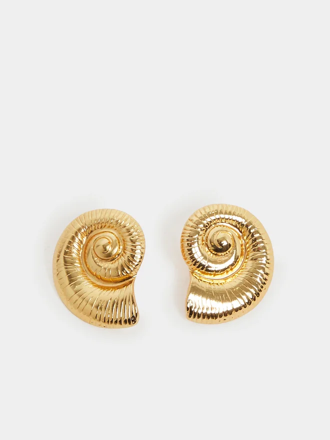 Styli Styli Shell Design Pendant Necklace and Stud Earrings Set