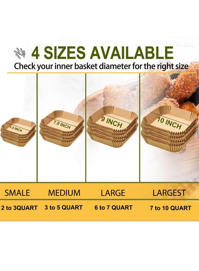 mutvle Air Fryer Disposable Paper Liner Square 7.9 Inches, 120Pcs parchment paper liners for 3-6QT Air fryer, Oil-proof, Water-proof, Parchment Baking Paper for Baking Roasting Microwave - Image 5