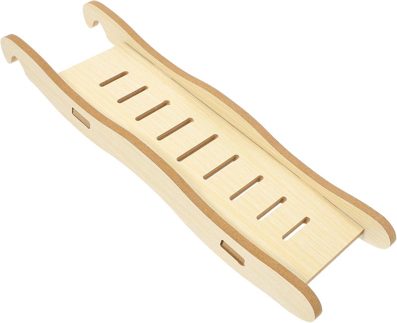 Hamster Ladder Toy Multi-Purpose Climbing Accessory for Pets for Hamster Cages and Chinchilla Play Areas Natural Finish for Safe Playtime - Image 1