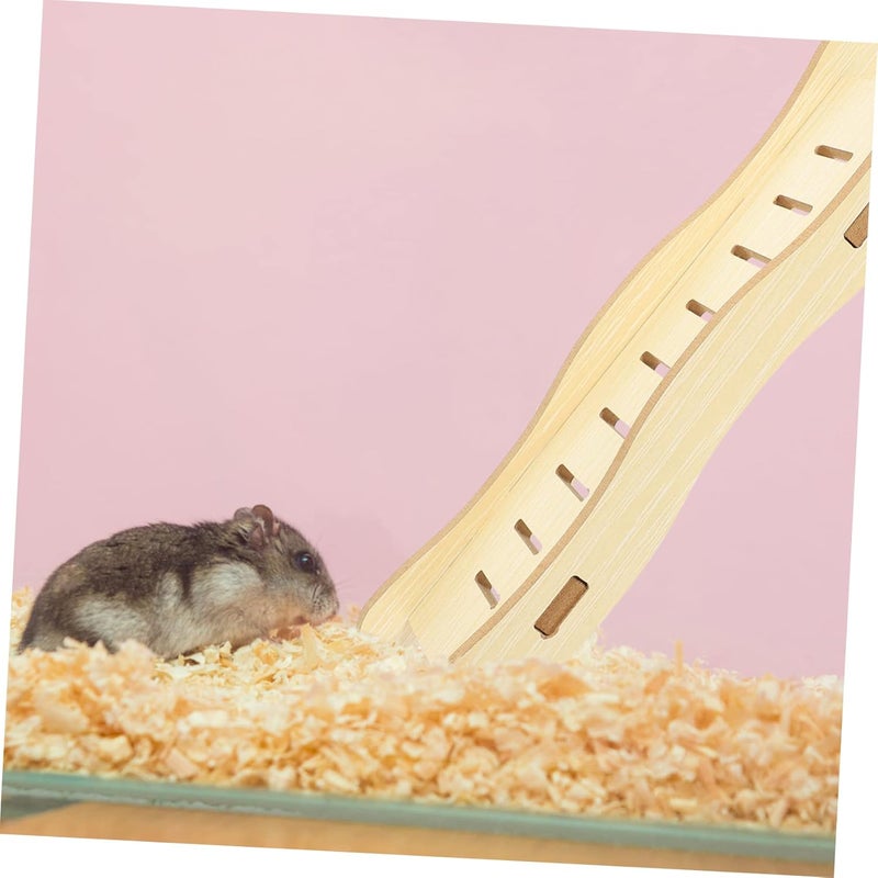 Hamster Ladder Toy Multi-Purpose Climbing Accessory for Pets for Hamster Cages and Chinchilla Play Areas Natural Finish for Safe Playtime - Image 3
