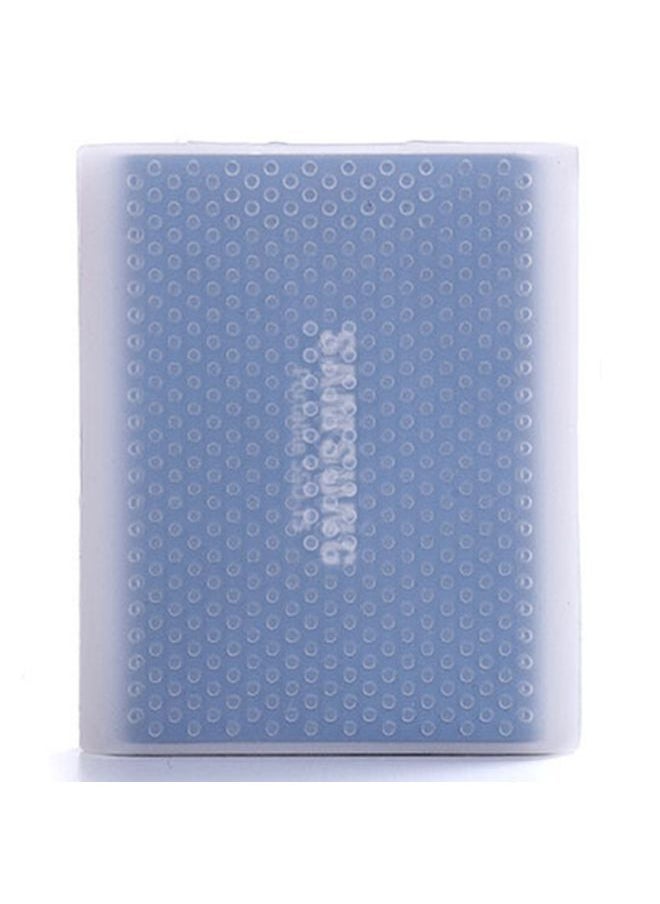 BURAQ PT500 Scratch-resistant All-inclusive Portable Hard Drive Silicone Protective Case for Samsung Portable SSD T5, with Vents (White)  - Image 1